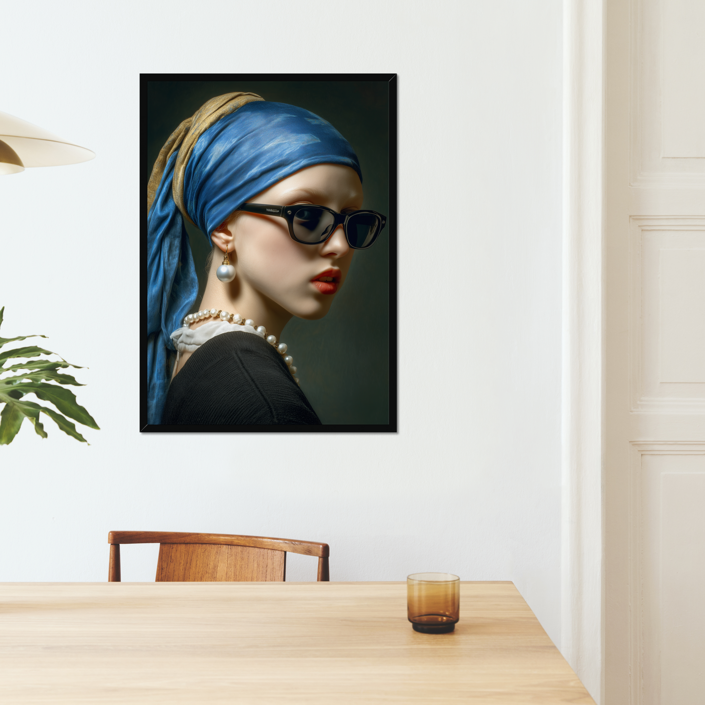 The Girl With The Shades And Pearl Earrings