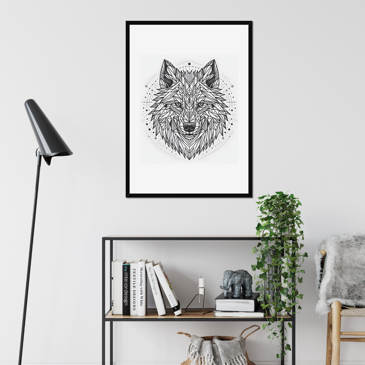 Geometric Wolf Gaze
