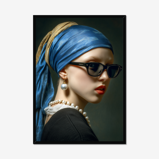 The Girl With The Shades And Pearl Earrings