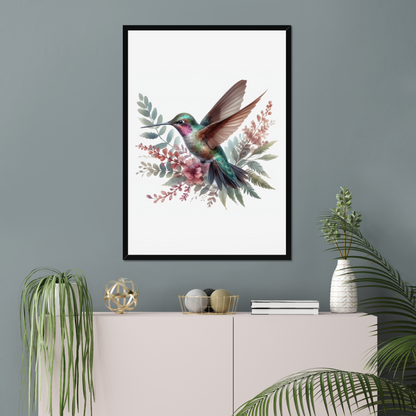 Hummingbird Floral Bloom