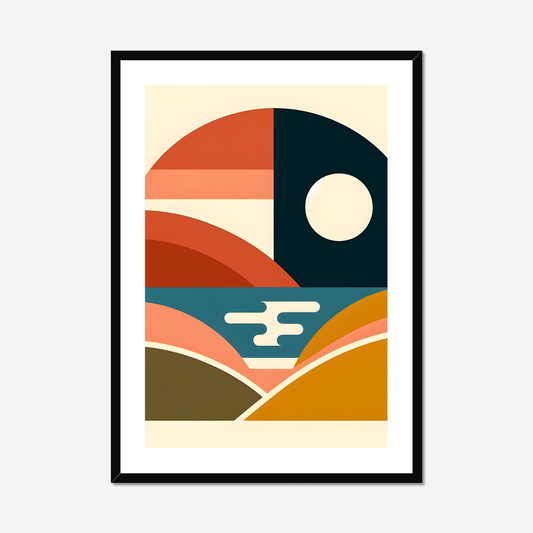 Harmony in Abstract: A Geometric Dance of Colors