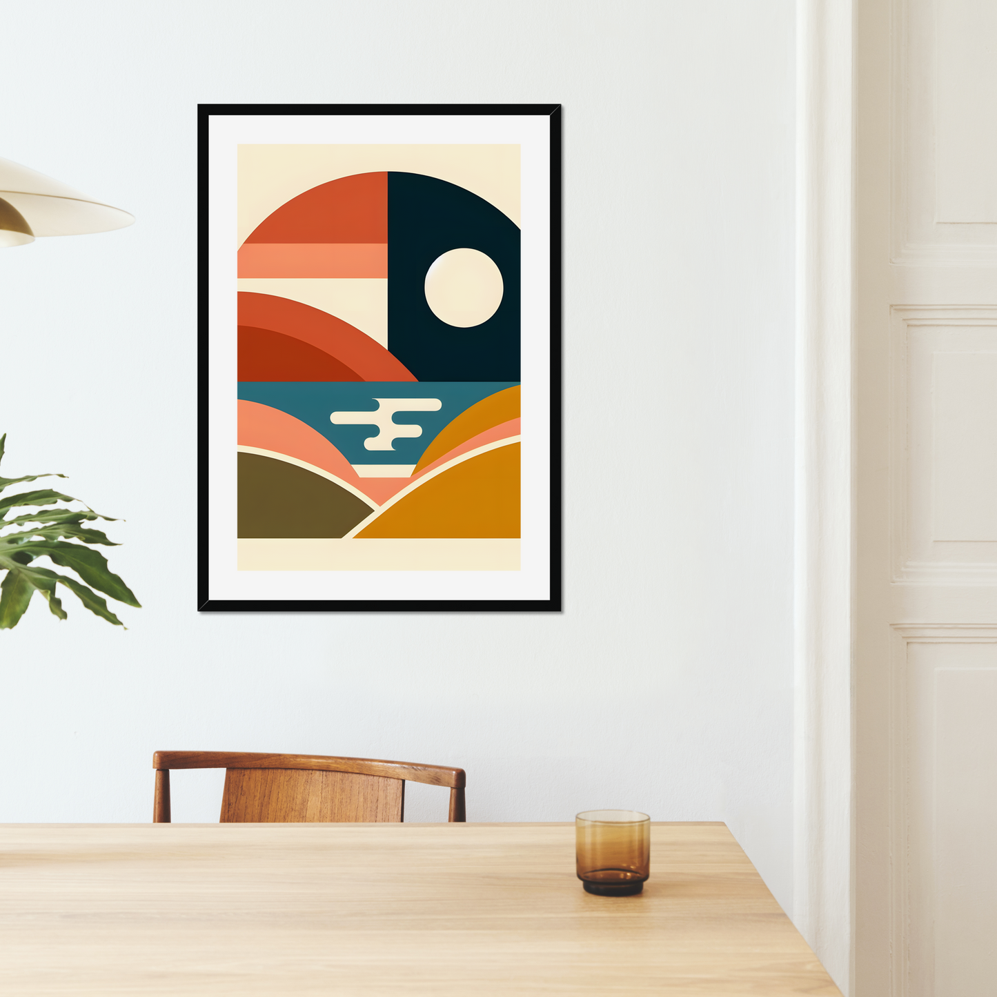 Harmony in Abstract: A Geometric Dance of Colors